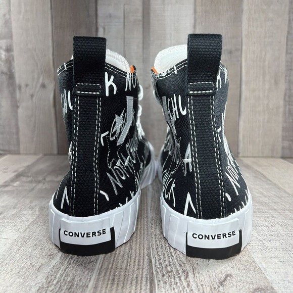 Converse Men's UNT1TL3D High Top " Not A Chuck " Black White Size 10.5 166502C - Picture 10 of 14